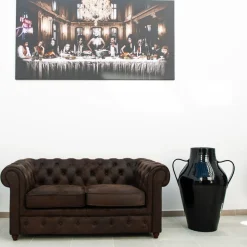 Quartara Vaso in ceramica nera (H 90 cm | 35,4")