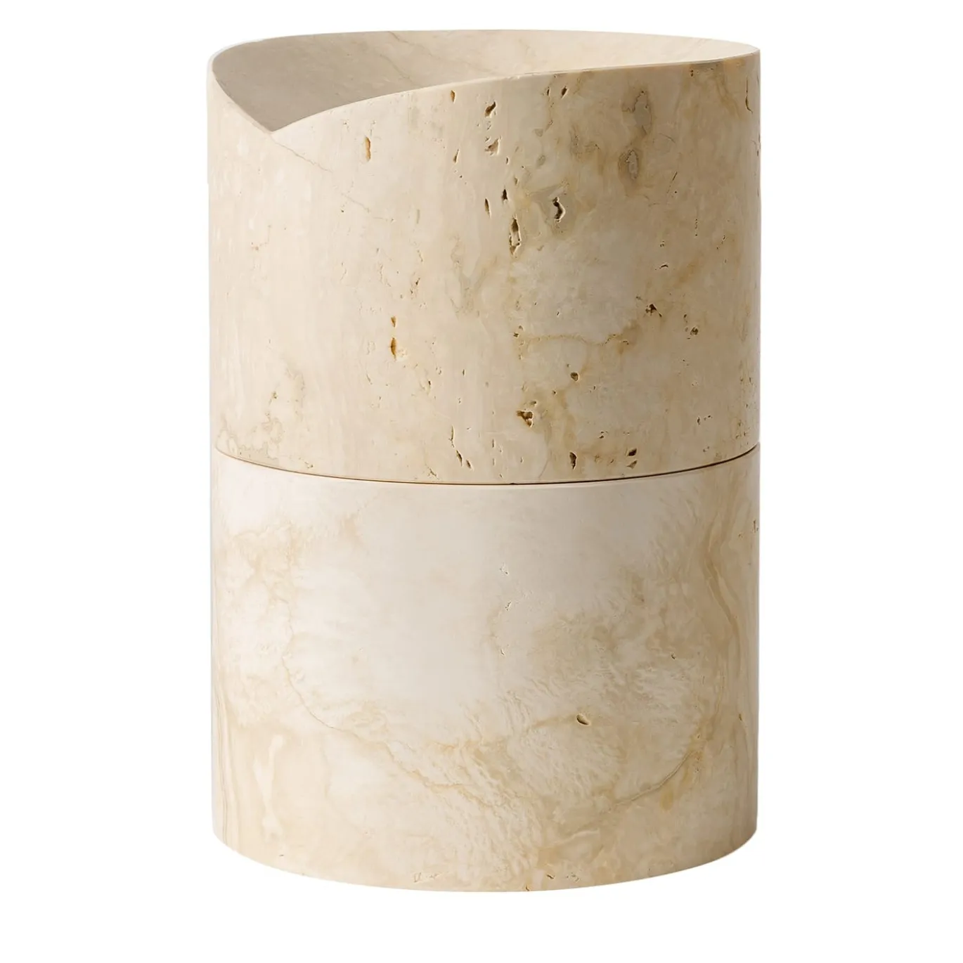 Qui e ora Vaso in travertino di Ostuni #2