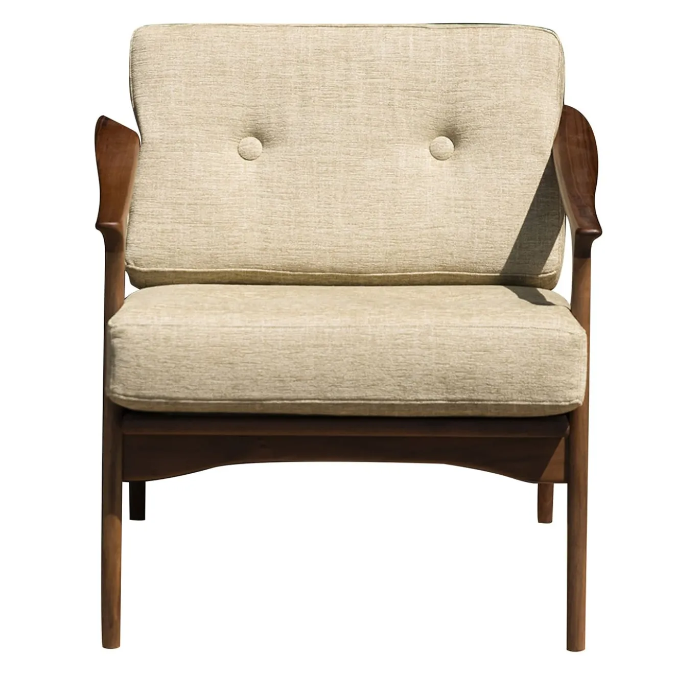 Quiete Walnut Lounge Chair #1