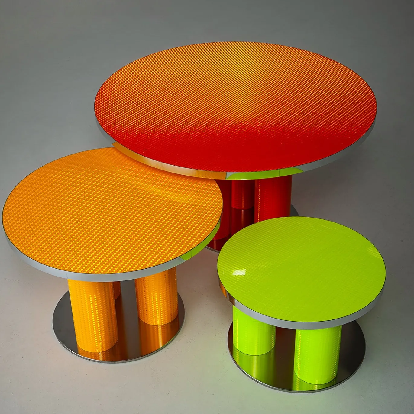 Reflective Collection - Tavolino rotondo arancione