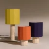 Roma Dodecagon Lampada da tavolo media blu