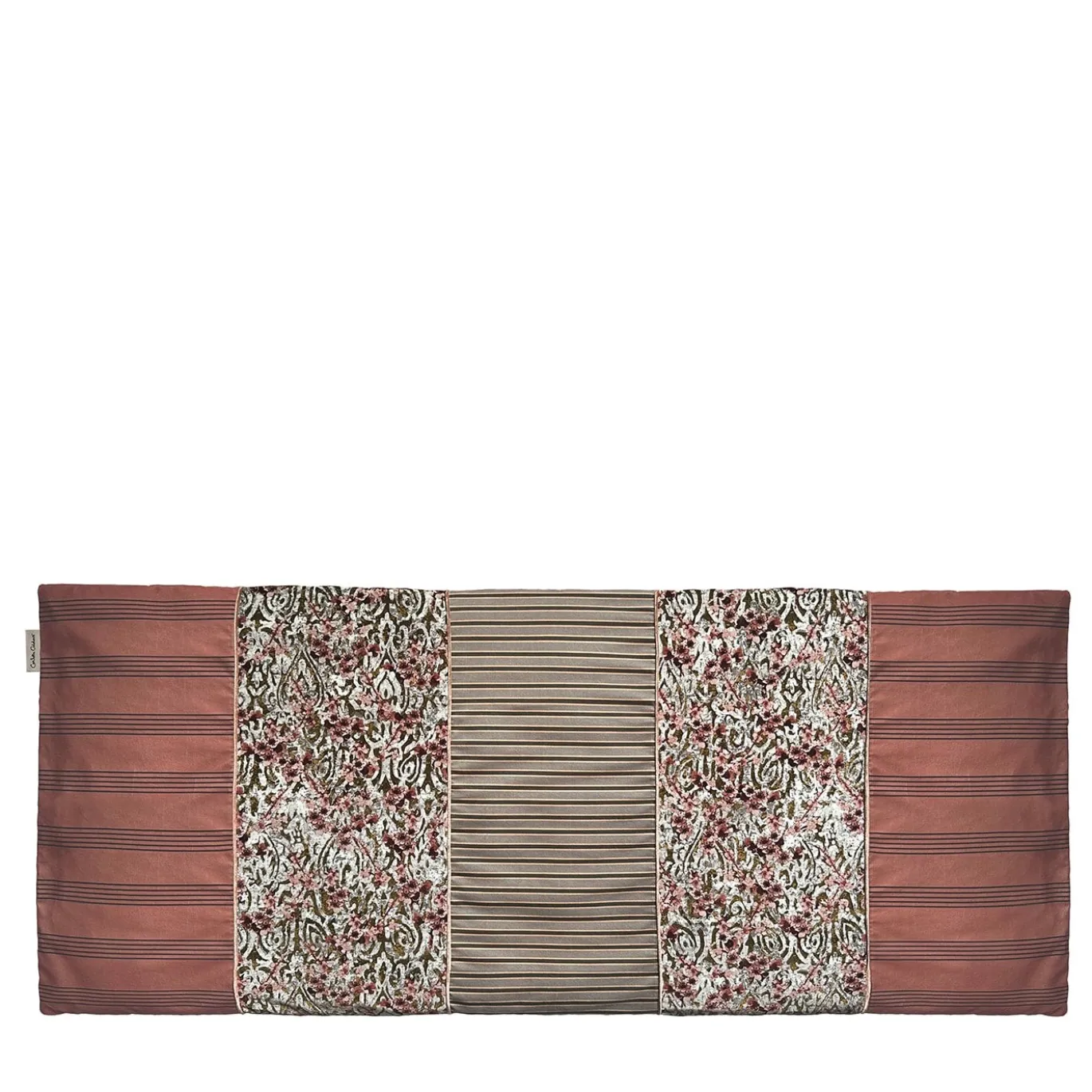 Runner da letto Damasco Blooming Antiqued Pink