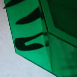 Sandra e Raimondo 35 Tavolino in legno e vetro verde