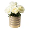 Saturno Vaso basso marrone