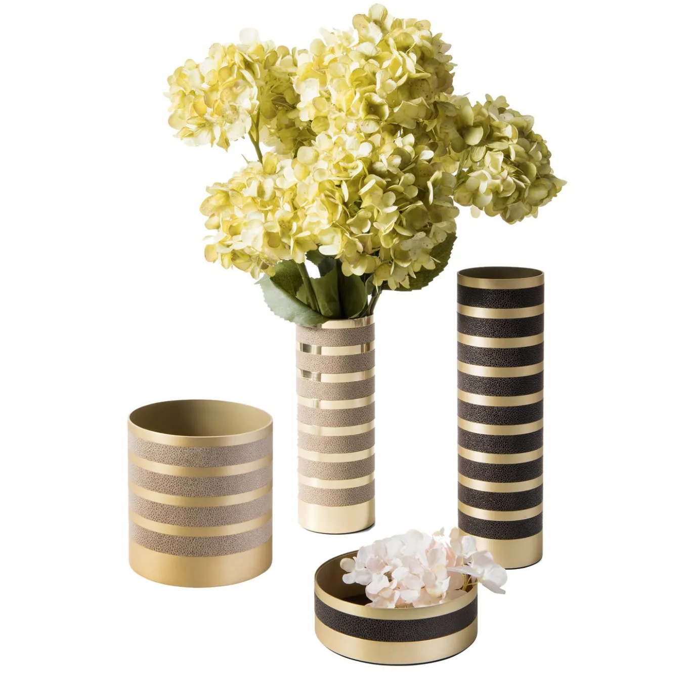 Saturno Vaso basso marrone