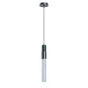 Sbàrlusc Mini Lampada a Sospensione in Vetro Blu Teal e Ottone Gunmetal di Isacco Brioschi