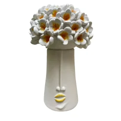 Scatola Decorativa La Pomelia in Ceramica Bianca
