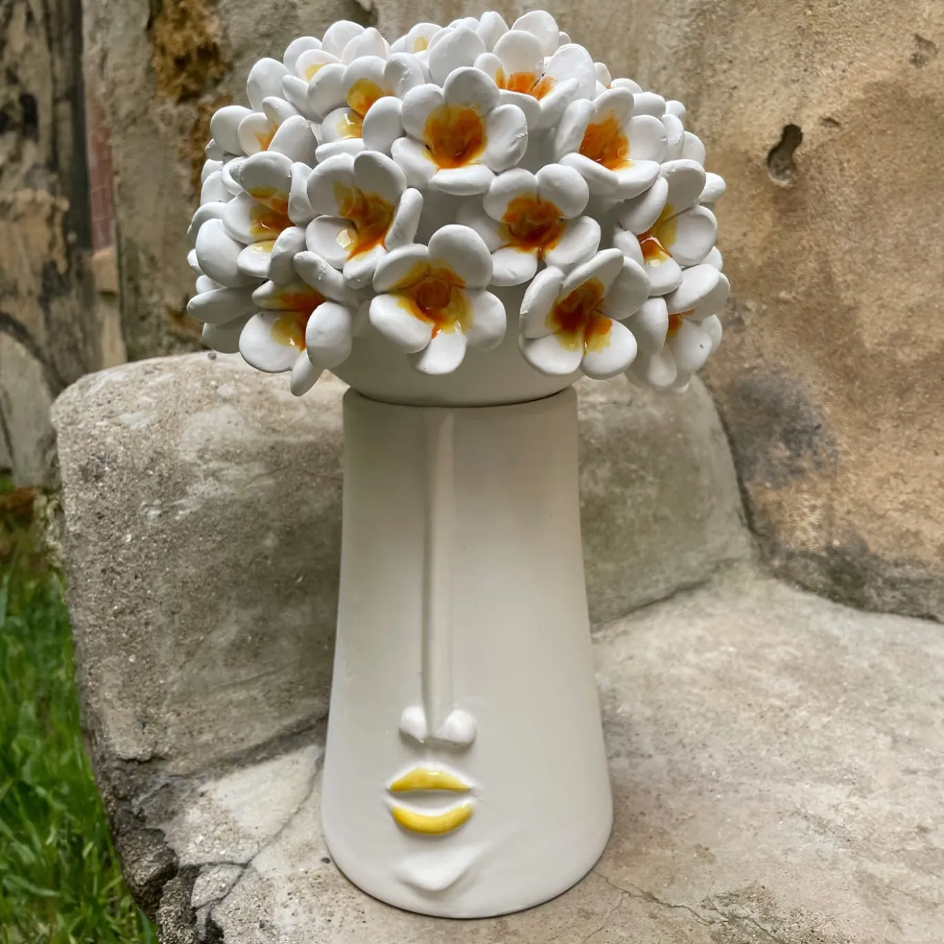 Scatola Decorativa La Pomelia in Ceramica Bianca