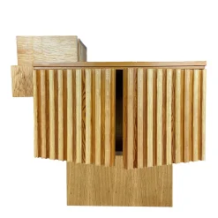 Scolpizio Credenza Asimmetrica in Rovere e Larice