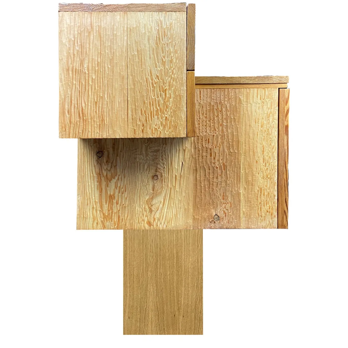 Scolpizio Credenza Asimmetrica in Rovere e Larice