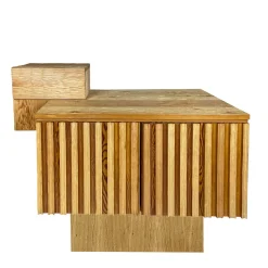 Scolpizio Credenza Asimmetrica in Rovere e Larice