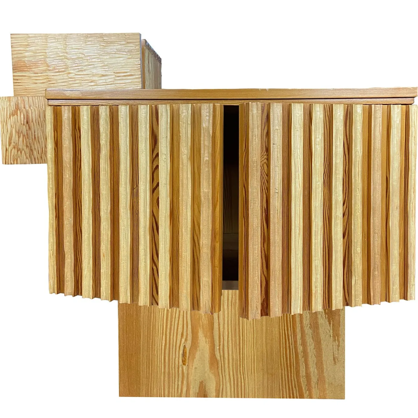 Scolpizio Sideboard Asimmetrico in Larice