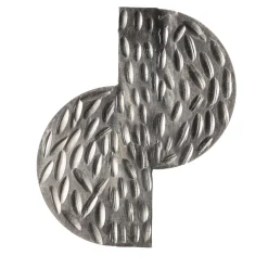 Sconce a forma di S argentata casuale