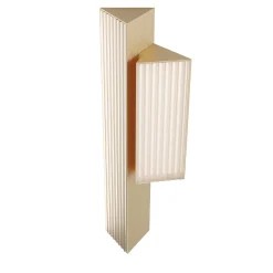 Sconce a 2 luci in nichel dorato Stick