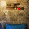 Sconce B'Tulip Rosso e Foglia d'Oro