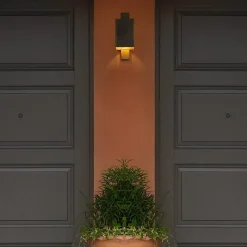 Sconce Liù II in ottone brunito