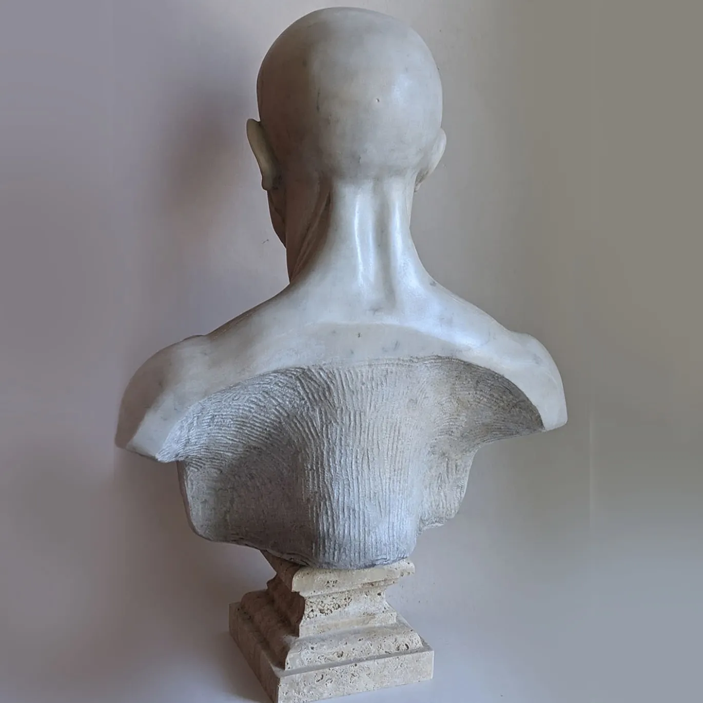 Scorticato Busto anatomico in marmo Scultura