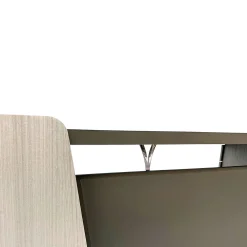 Scrivania Direzionale Shape con Piano in Pelle