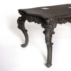 Scrivania Evo in legno massello marrone e legno impiallacciato marrone