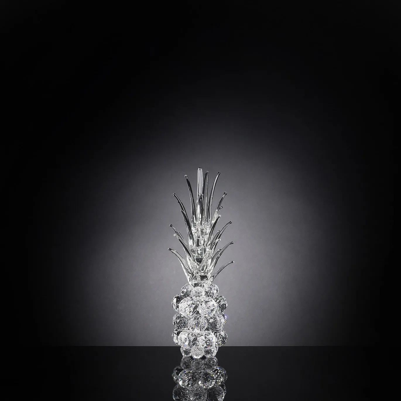 Scultura Ananas Grande in Cristallo