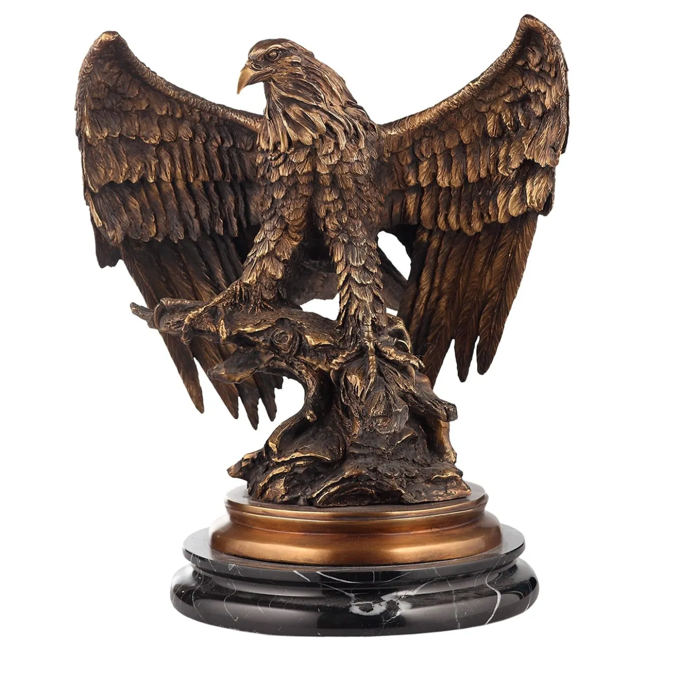 Scultura Aquila in bronzo