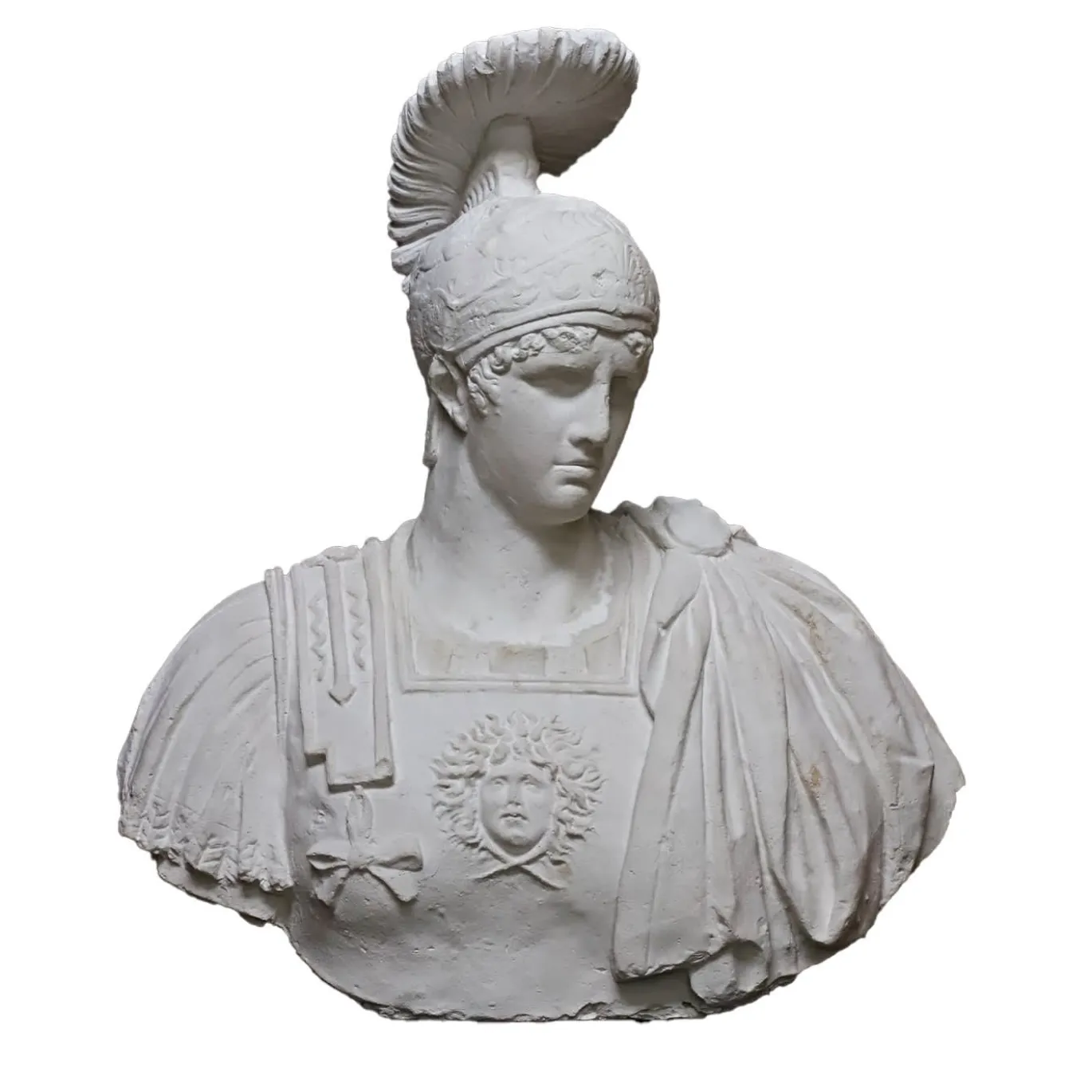 Scultura Ares in Gesso Bianco