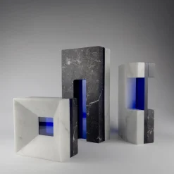 Scultura bassa Attraversare Forme in marmo