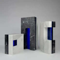 Scultura bassa Attraversare Forme in marmo