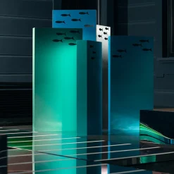 Scultura blu di Bosco D'Acqua alta 180 cm