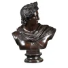 Scultura Busto Apollo in bronzo