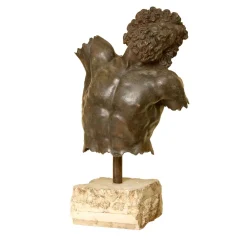 Scultura Busto Laocoonte in bronzo