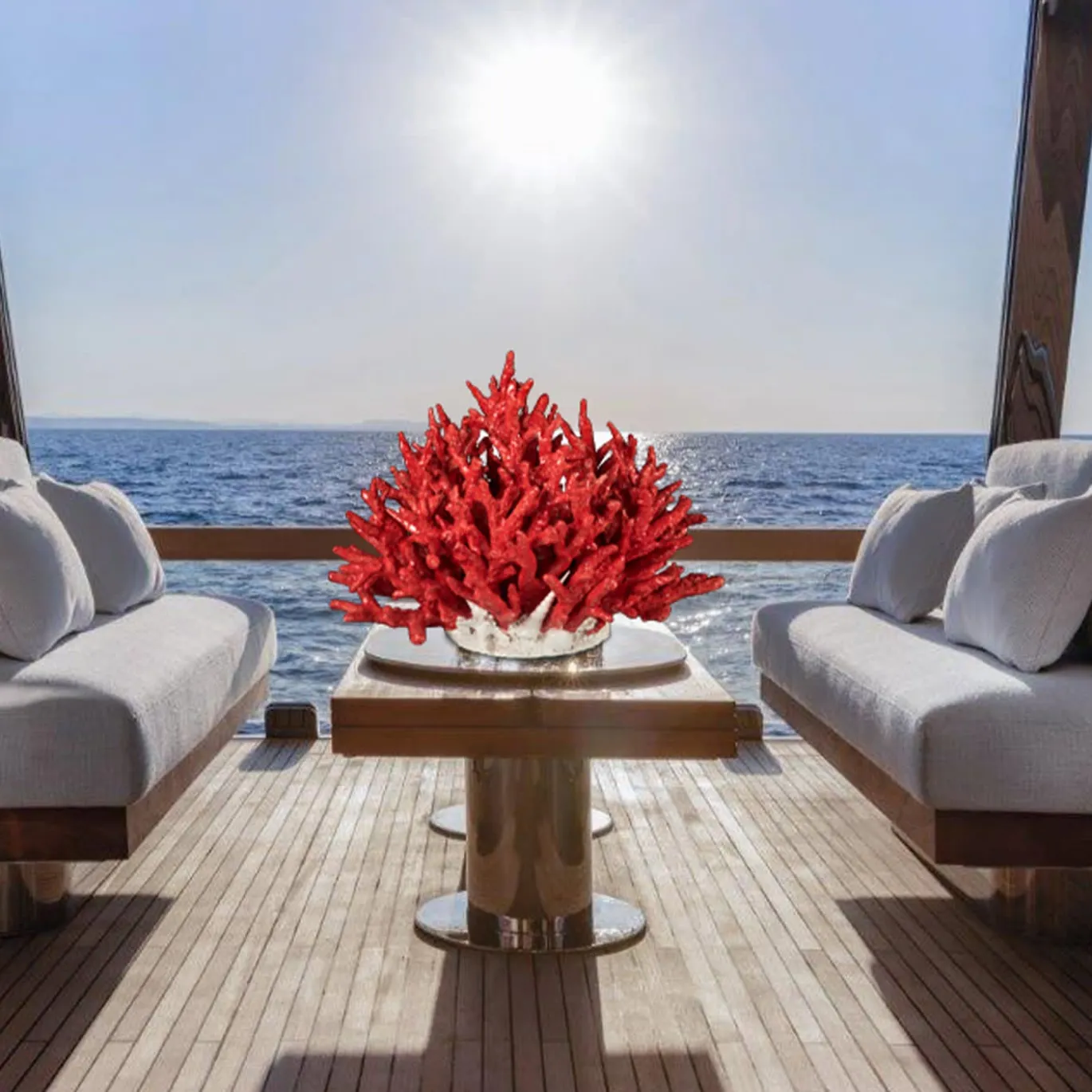 Scultura Caraibi Red & White di Antonio Fullin
