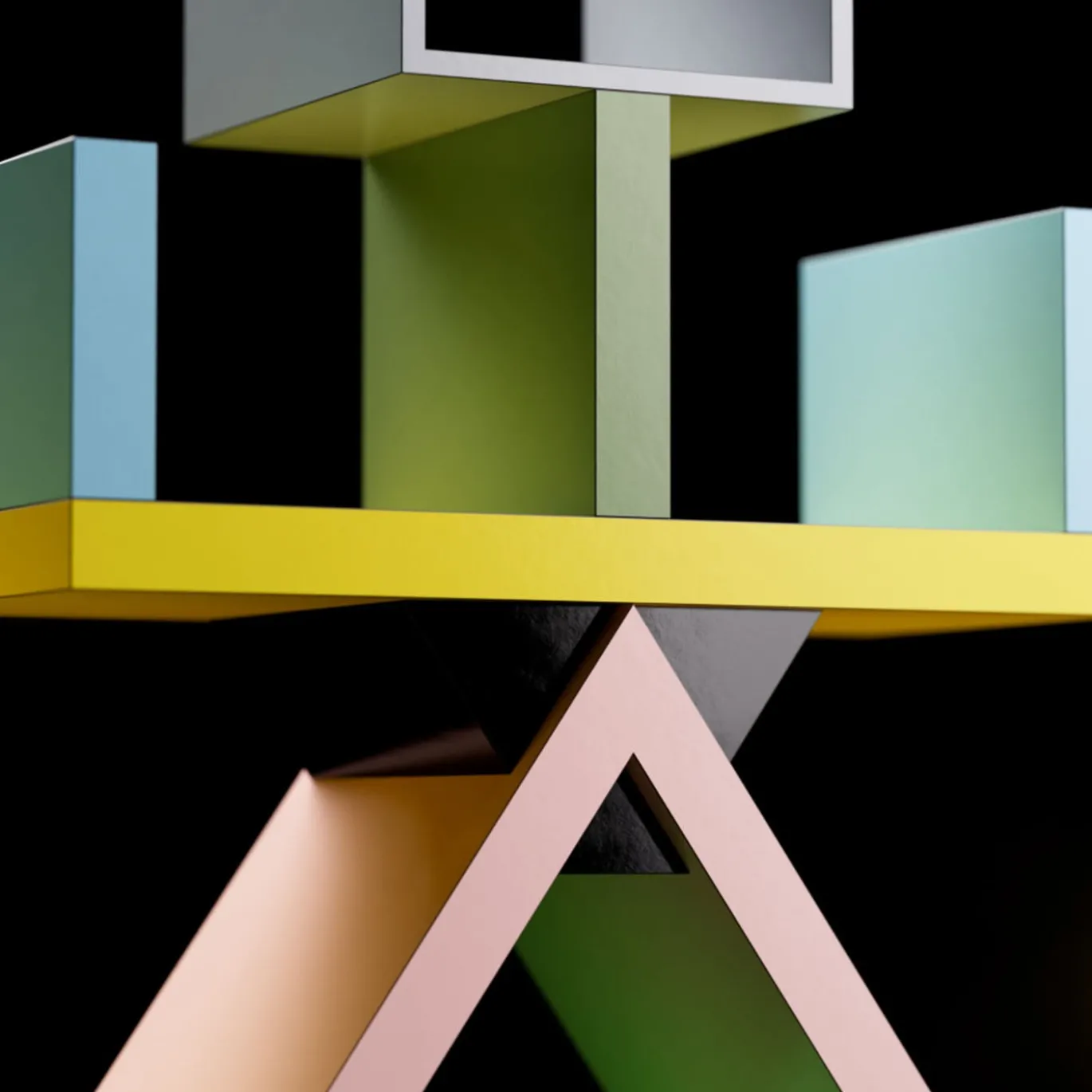 Scultura Carlton Miniatura Memphis in Legno di Ettore Sottsass