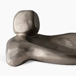 Scultura Centrotavola Media in Ceramica Argento