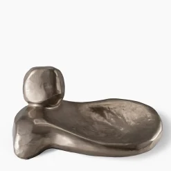 Scultura Centrotavola Media in Ceramica Argento
