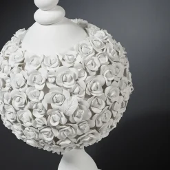 Scultura Coco Camelie Bianco