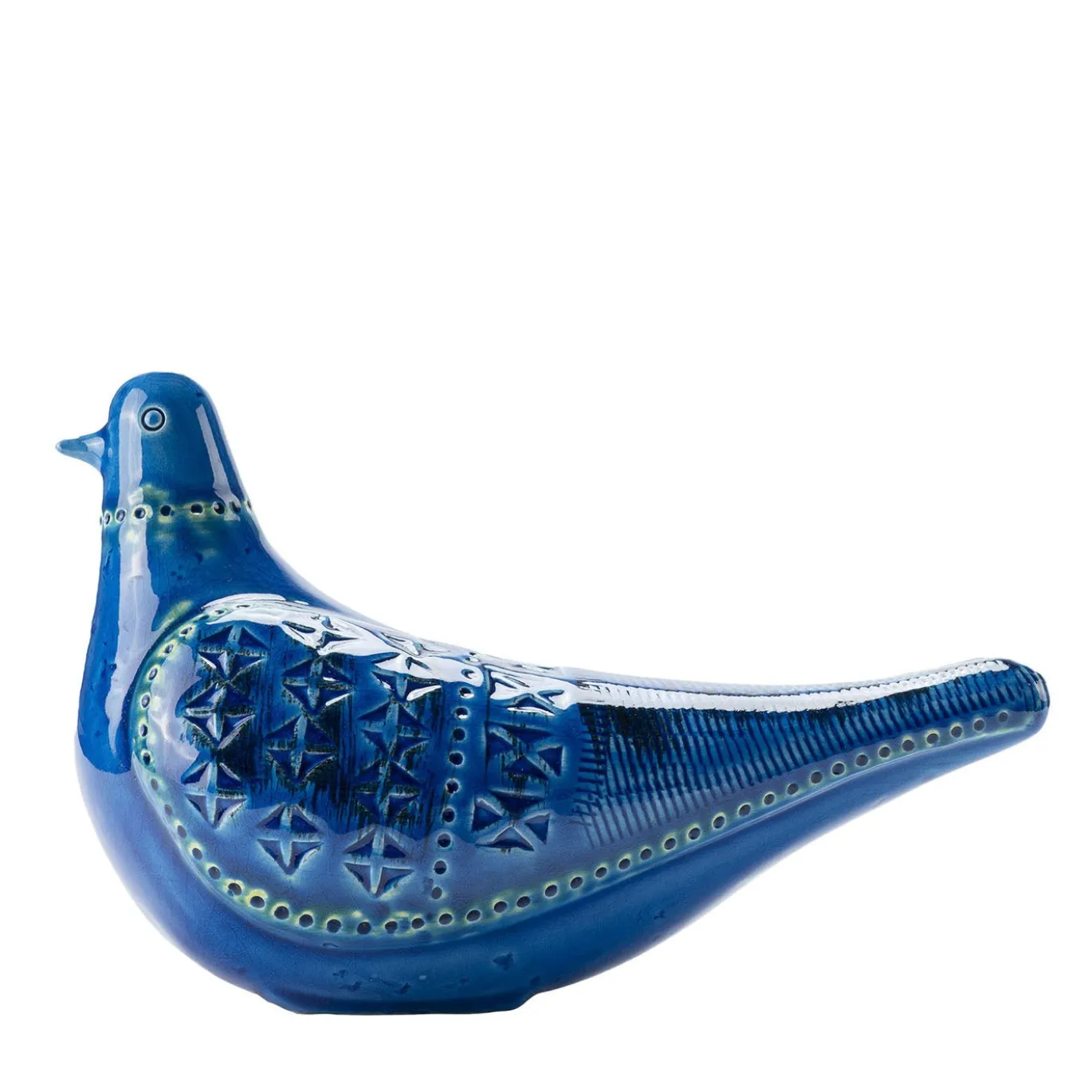 Scultura Colomba Blu in Ceramica di Aldo Londi