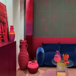 Scultura decorativa Archeopop Dafne in resina multicolore