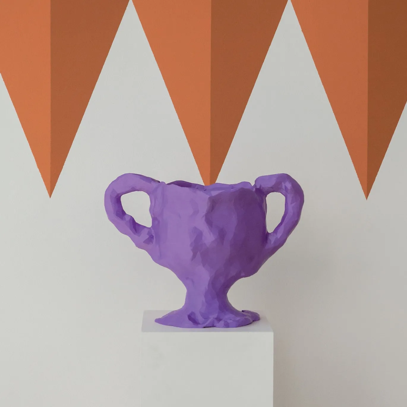 Scultura Decorativa Copy viola stampata in 3D
