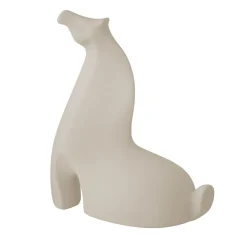 Scultura decorativa Naru Horse in porcellana beige