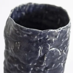 Scultura Decorativa Pastiche in ceramica blu
