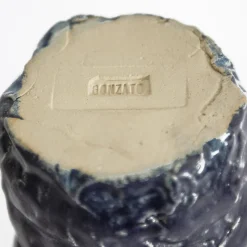 Scultura Decorativa Pastiche in ceramica blu