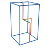 Scultura Decorativa Spazio di Fuga in Rame Blu