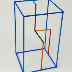 Scultura Decorativa Spazio di Fuga in Rame Blu