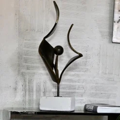 Scultura decorativa stilizzata Tulip in ferro di Lorenzo Quadalti