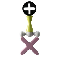 Scultura Decorativa Totem Nera Verde Bianca e Rosa di Karim Rashid
