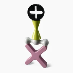 Scultura Decorativa Totem Nera Verde Bianca e Rosa di Karim Rashid