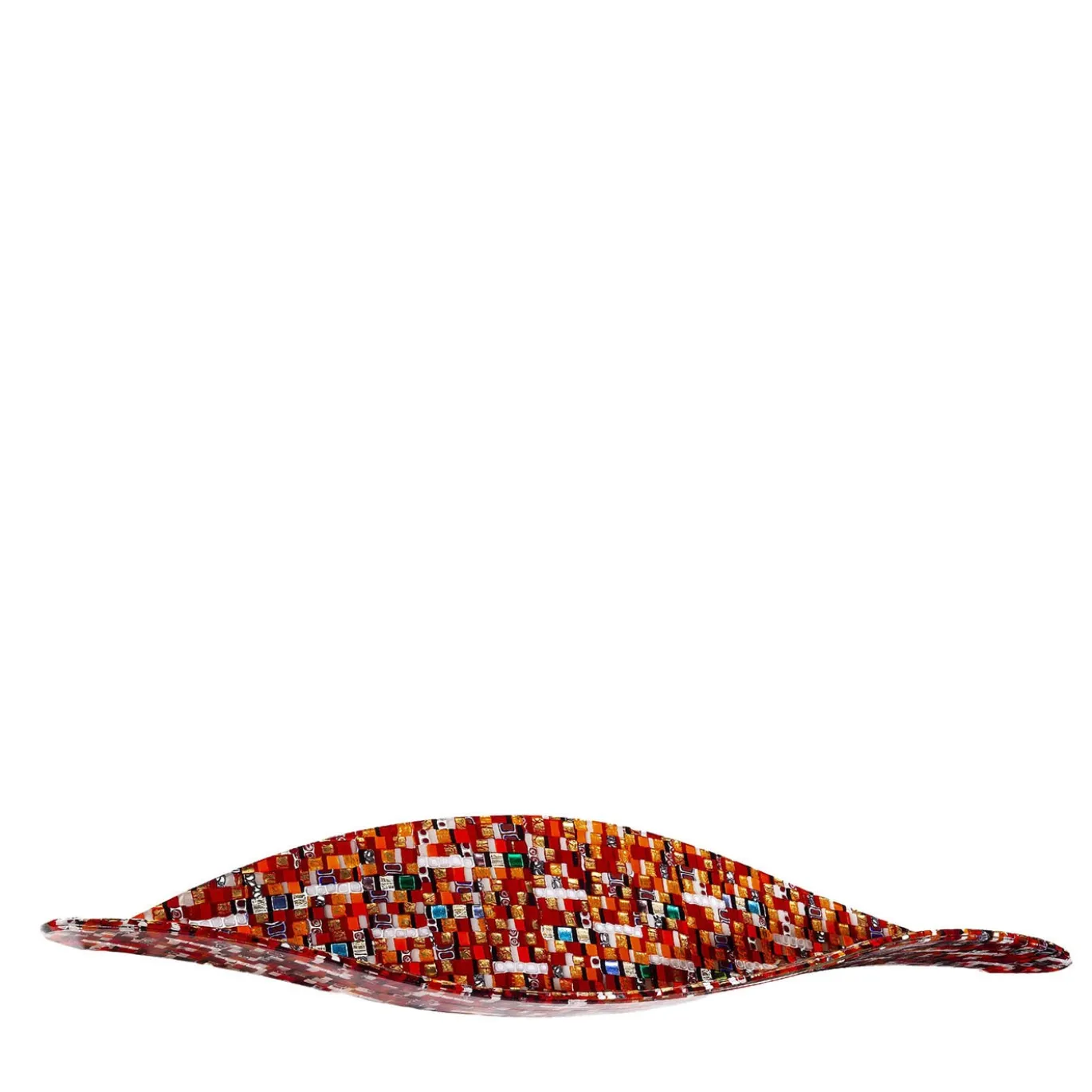 Scultura di sole rosso Onda