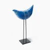 Scultura di uccelli blu di Aldo Londi