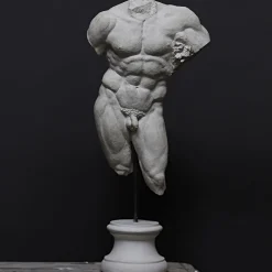 Scultura Ercole Farnese in Gesso Bianco